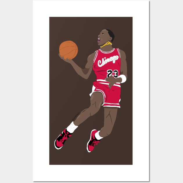 Michael Jordan 1985 Dunk Contest Wall Art by WalkDesigns